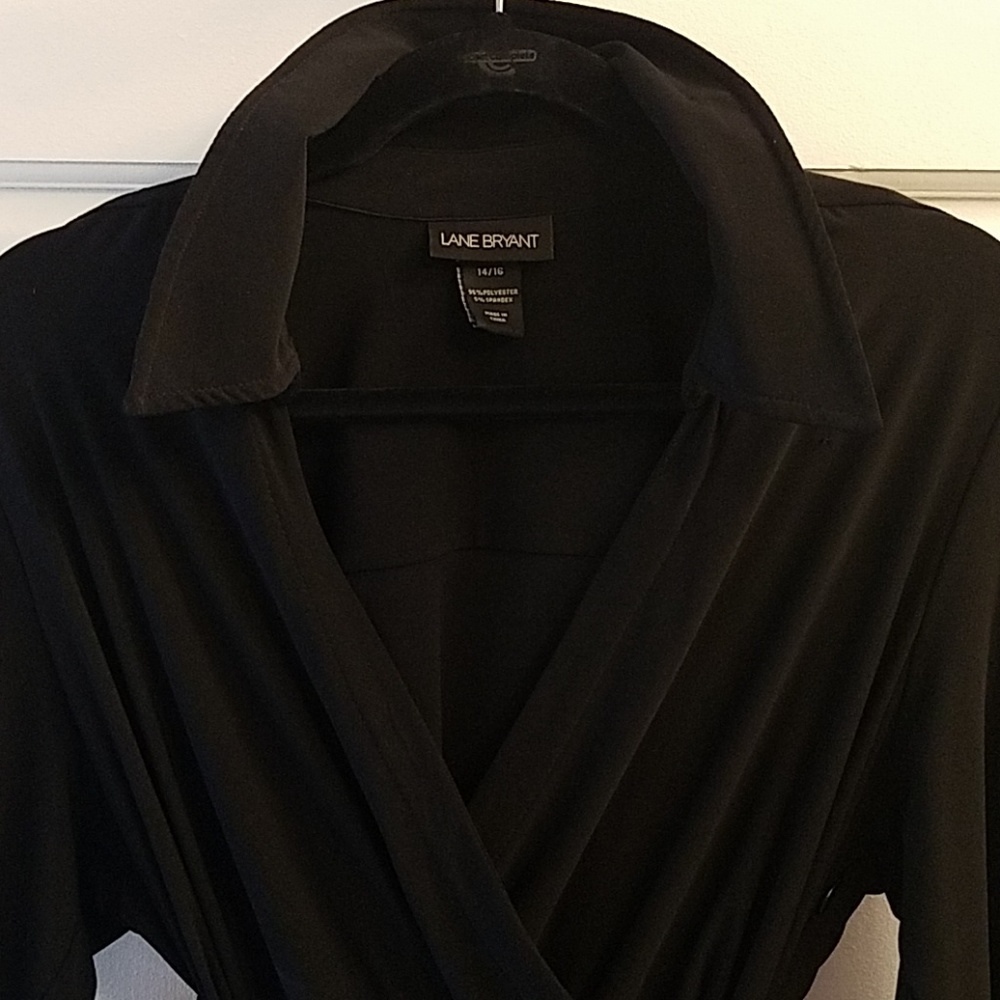 Black wrap dress - Picture 3 of 4